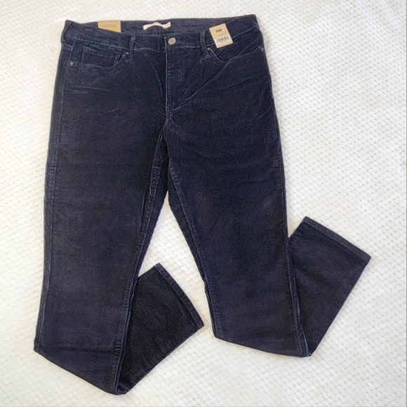 LEVIS 311 BLACK CORDUROY SHAPING SKINNY WOMENS JEANS  SIZE W31  L30  NEW - Picture 3 of 15